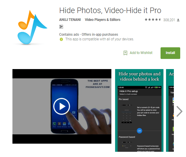 hide photos