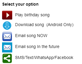 click on any option