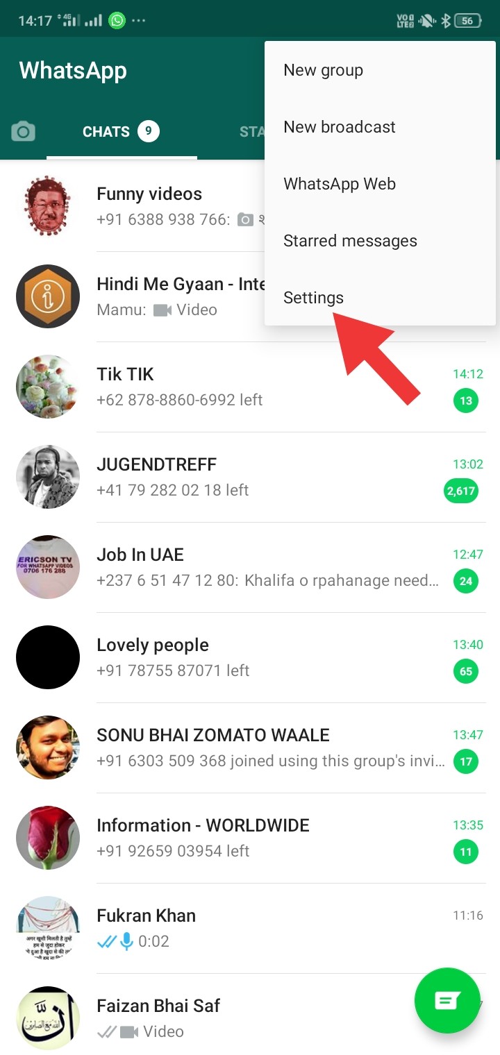 whatsapp ka number kaise badalte hain