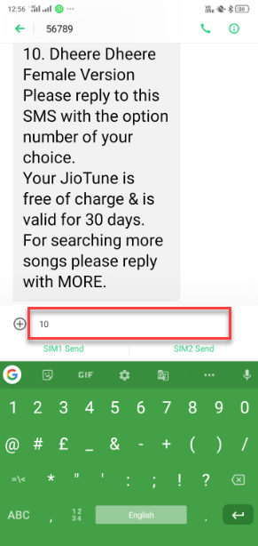 how to set ringtone in jio