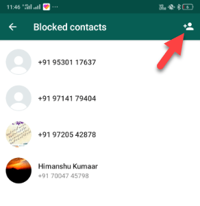 whatsapp number block kaise kare