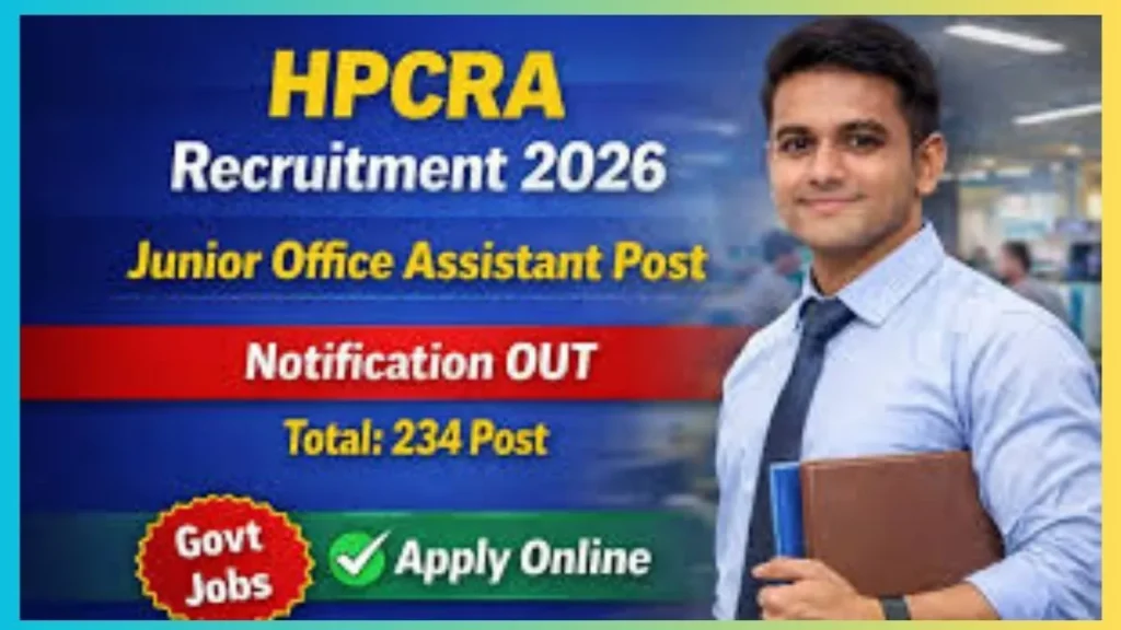 HPCRA Junior Office Assistant (IT) Recruitment 2026