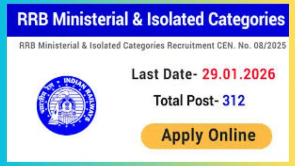 RRB Ministerial & Isolated Categories Recruitment 2026