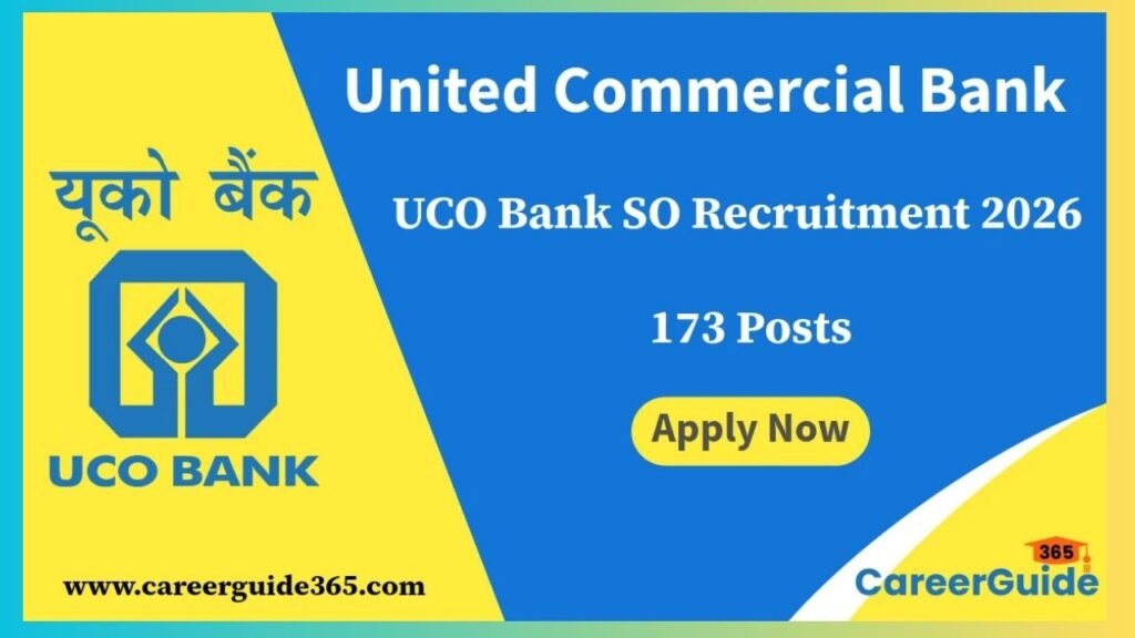 UCO Bank SO Recruitment