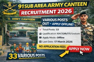 Army Canteen Jalandhar Bharti 2026