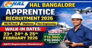HAL NATS Apprentice Walk-In Selection 2026