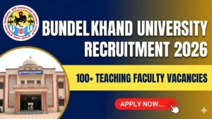 Bundelkhand University Teaching Faculty Recruitment 2026