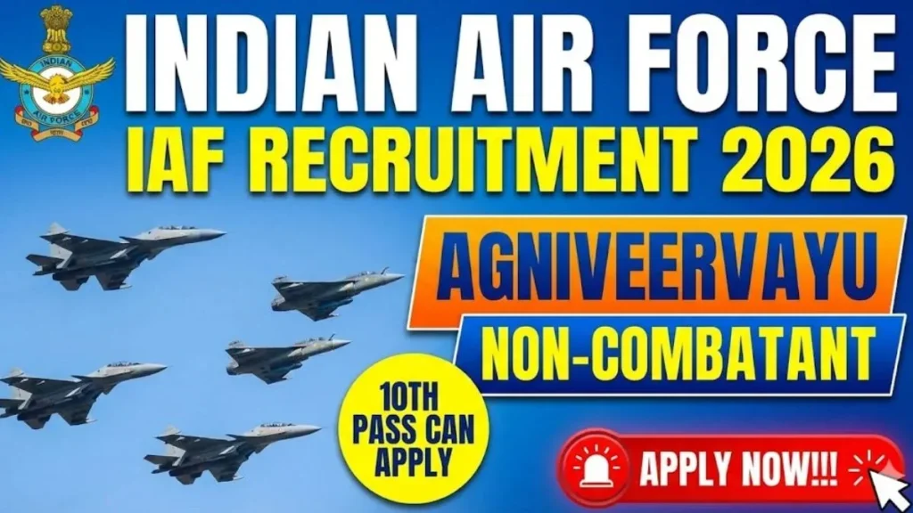 IAF Agniveer (Non-Combatant) Recruitment 2026