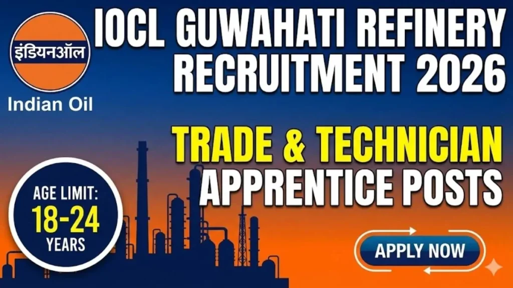 IOCL Guwahati Refinery Apprentice Recruitment 2026