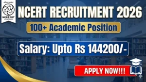 NCERT Academic Position Recruitment 2026