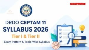 DRDO CEPTAM 11 Syllabus 2026