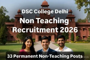 DSC College Delhi Non Teaching Recruitment 2026